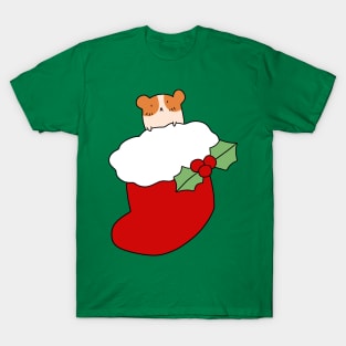 Red Stocking Hamster T-Shirt